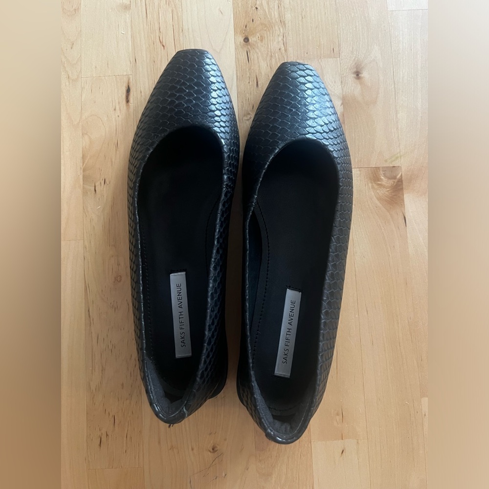 Black snake flats- Saks Fifth Ave